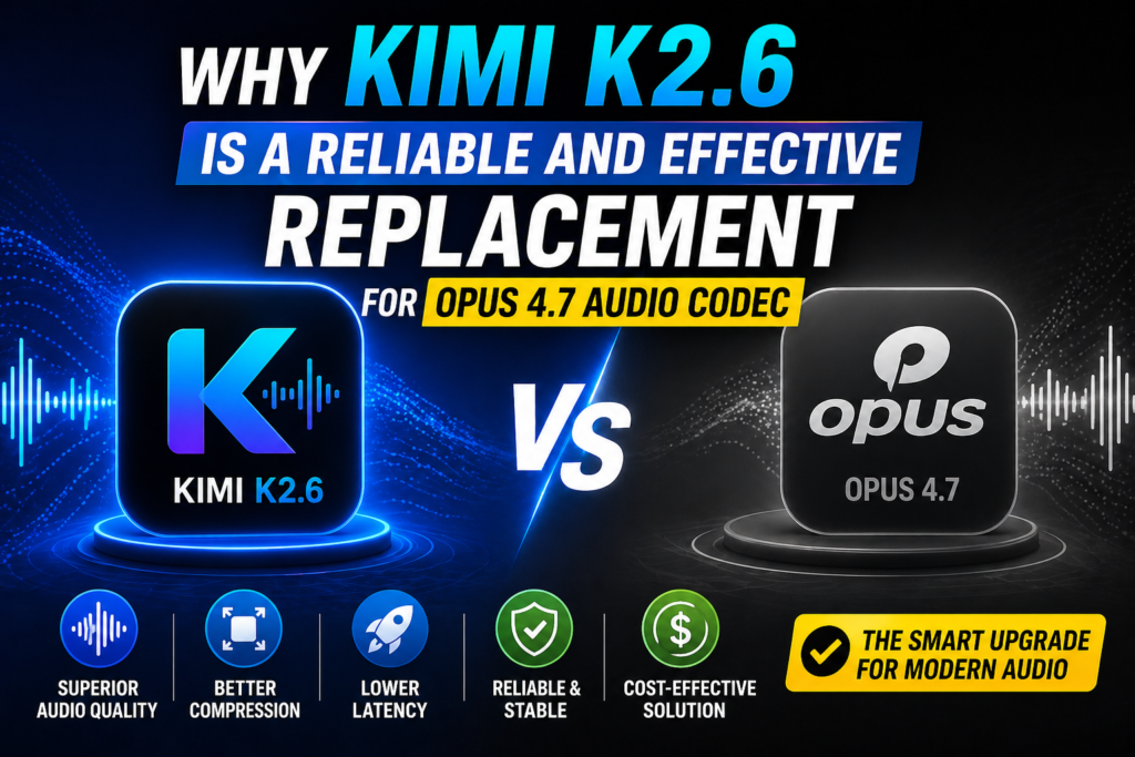 Why Kimi K2.6 Is a Reliable and Effective Replacement for Opus 4.7 Audio Codec